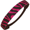 Hot Pink Zebra Glitter Headband