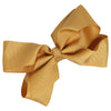 Gold Classic Cheer Bow Large Hair Bow with Clip
