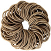 Tan Hair Elastics - 100 Pack