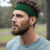 Cotton Headbands 12 Soft Stretch Headband Sweat Absorbent Elastic Head Band Forest Green