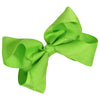 Lime Classic Cheer Bow Large Hair Bow with Clip