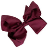 Maroon Cheer Bow Large Hair Bow with Clip
