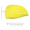Performance Headband Moisture Wicking Athletic Sports Head Band Yellow