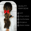 Red Classic Hair Bow