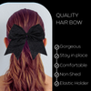 Black Glitter Cheer Bow