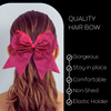 Hot Pink Glitter Cheer Bow