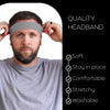 Sweatbands Terry Cotton Sports Headband Sweat Absorbing Head Band Gray 3
