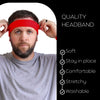 Sweatbands Terry Cotton Sports Headband Sweat Absorbing Head Band Red Gray Black 3