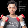 White Wrist Sweatbands - 6 Pack