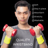 Yellow Wrist Sweatbands - 6 Pack