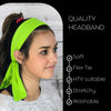 Neon Green Tie Headband