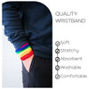 Black Wrist Sweatbands - 2 Pack