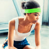 Neon Green White Black Head Sweatbands - 3 Pack