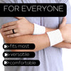 White Wrist Sweatbands - 6 Pack