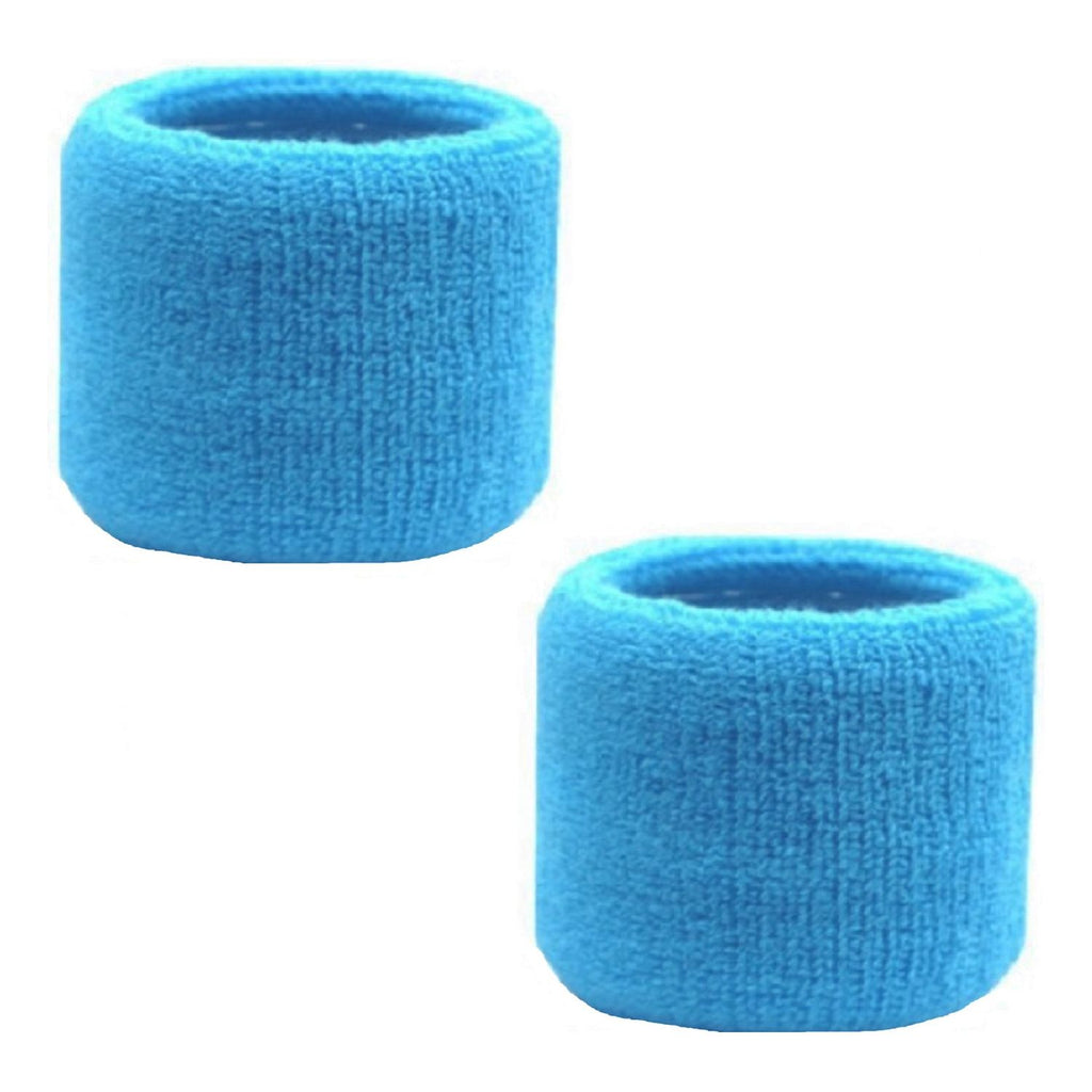 Sweatband for Wrist Terry Cotton Wristbands 2 Pack Teal