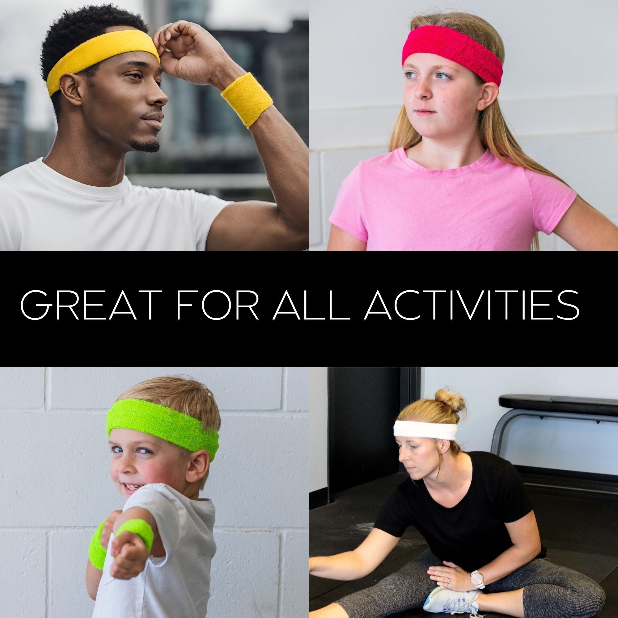 Men And Women Sweatband Friendly Stretchy Athletic