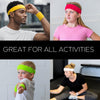 Sweatbands 4 Terry Cotton Sports Headbands Sweat Absorbing Head Bands Warm Colors