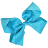 Teal Cheer Bow Large Hair Bow with Clip