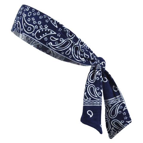 Navy Tie Headbands - 12 Pack