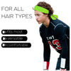 Tie Back Headbands 12 Moisture Wicking Athletic Sports Head Band Lime
