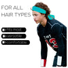 Tie Back Headbands 3 Moisture Wicking Athletic Sports Head Band Turquoise