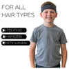 Wide Cotton Headband Soft Stretch Headbands Sweat Absorbent Elastic Head Band Charcoal