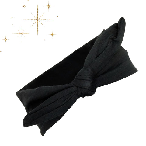 Black Bow Headband