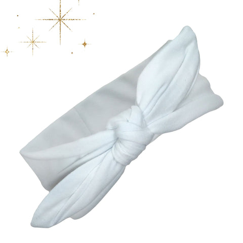 White Bow Headband