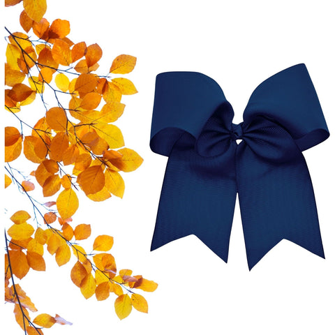 Navy Cheer Bow