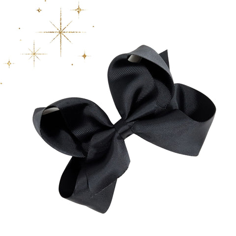 Black Classic Hair Bow