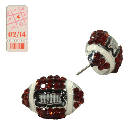 Football Stud Earrings