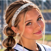 Silver Glitter Headband