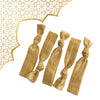 Gold Ribbon Hair Ties - 5 Pack