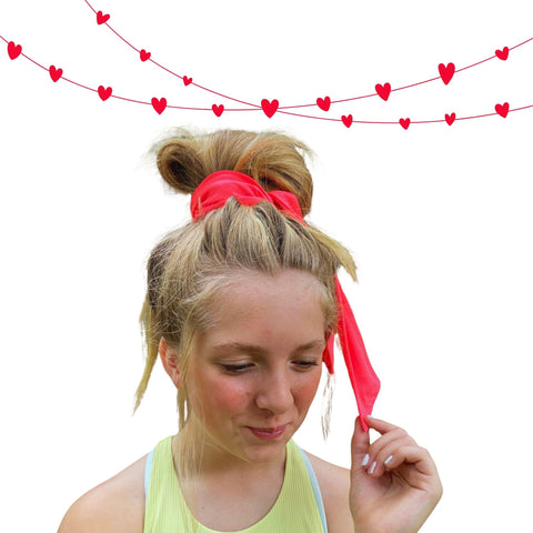 Neon Pink Tie Headband