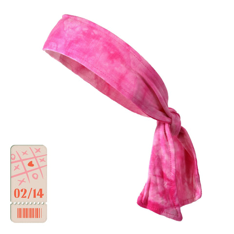 Tie-Dye Pink Tie Headband