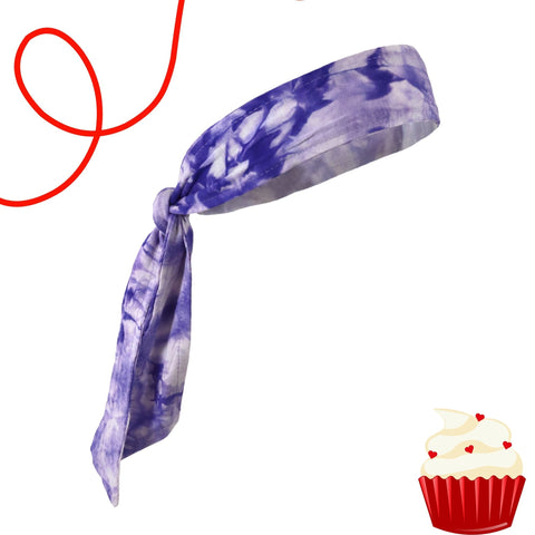 Tie-Dye Purple Tie Headband