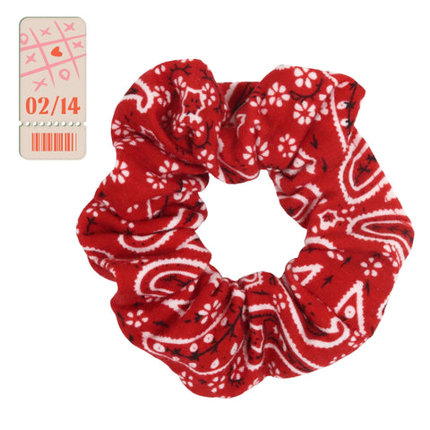 Red Bandana Scrunchie