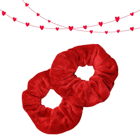 Red Velvet Scrunchies - 2 Pack