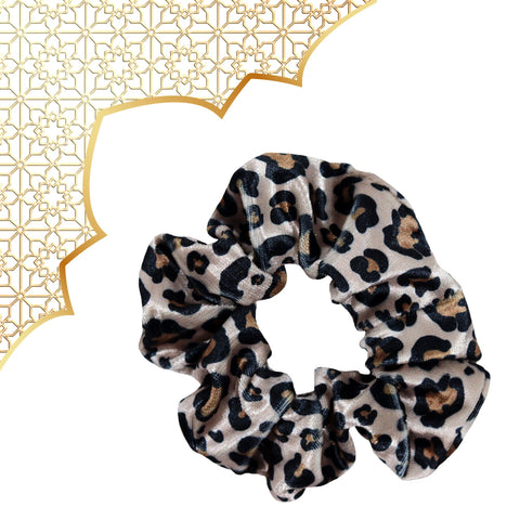 Cheetah Velvet Scrunchie