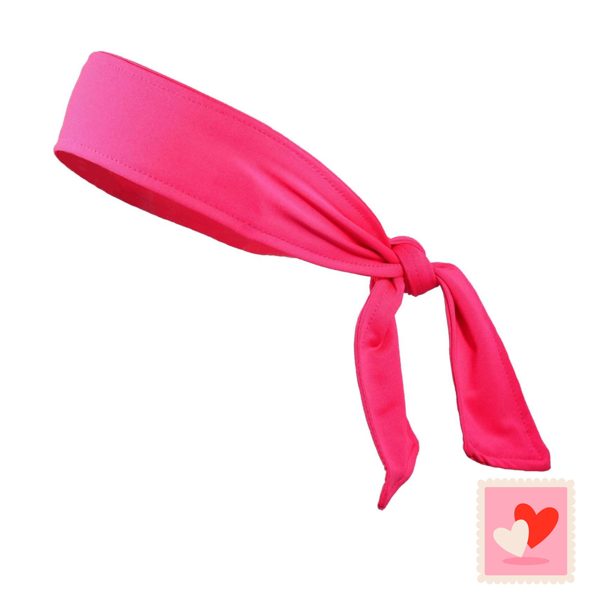 Neon Pink Tie Headband