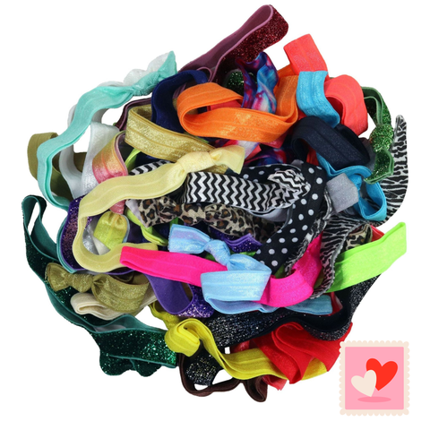 Fold Over Elastic Headbands You Pick Colors & Quantities