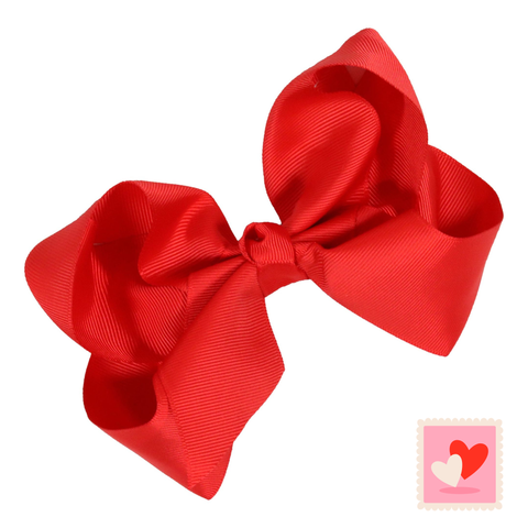 Red Classic Hair Bow
