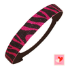 Hot Pink Zebra Glitter Headband