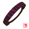 Purple Zebra Glitter Headband