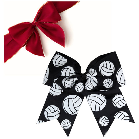 Volleyball Sports Hair Bow