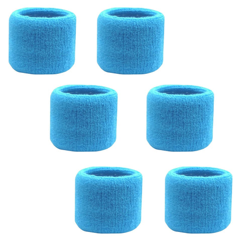 Sweatband for Wrist Terry Cotton Wristbands 6 Teal