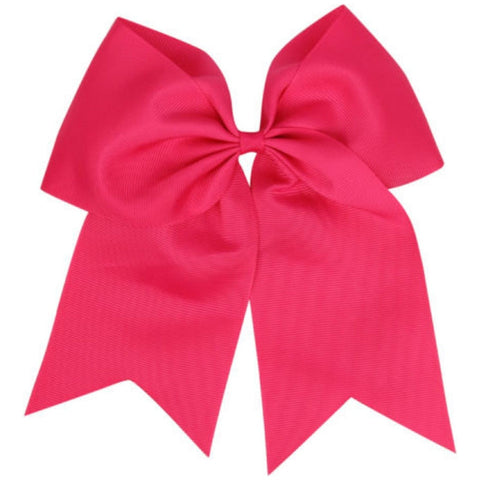 Maroon Cheer Bow for Girls Large Hair Bows with Ponytail Holder Ribbon