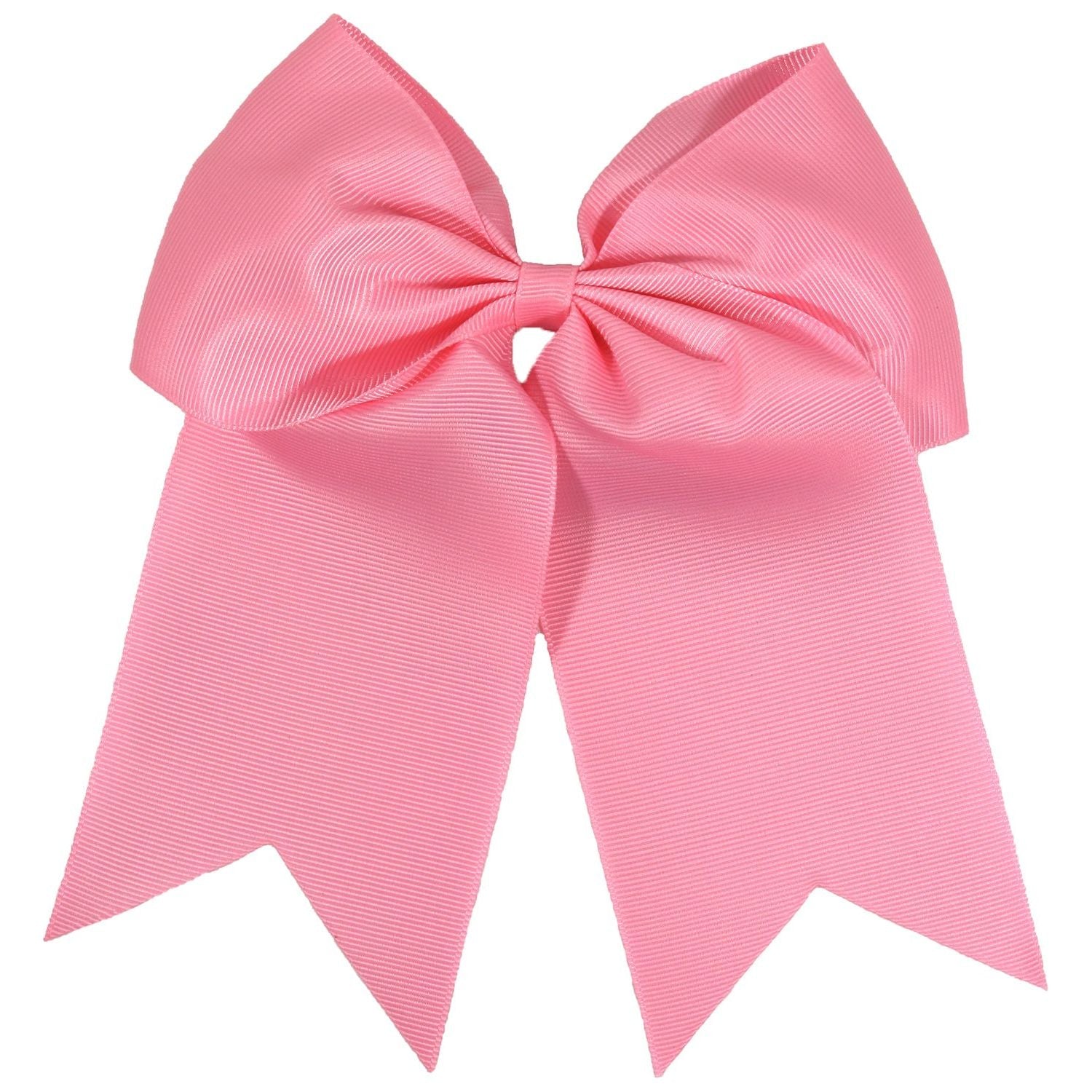 Hot Pink Glitter Cheer Bow for Girls Large Hair Bows with Ponytail Holder Ribbon | Kenz Laurenz