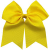 Yellow Cheer Bow for Girls Large Hair Bows with Clip Holder Ribbon