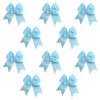 10 Light Blue Cheer Bows for Girls  Large Hair Bows with Clip Holder Ribbon